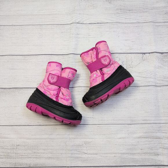 7T Kamik Pink Bunny Snow Boots - Picture 1 of 9